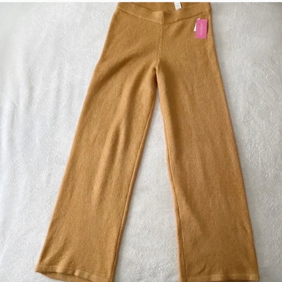 NWT Camel Wide Leg Soft Knit Pants - Picture 2 of 13